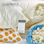 I Sleep Simple Shredded Latex Rubber Foam Pillow - OEKO-TEX certified